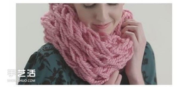 Tutorial on knitting a scarf by hand and how to knit a scarf without tools