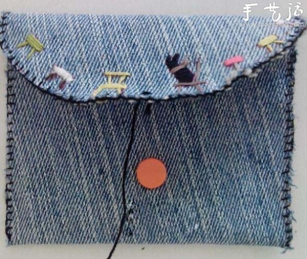 Tutorial on making denim bags using denim DIY