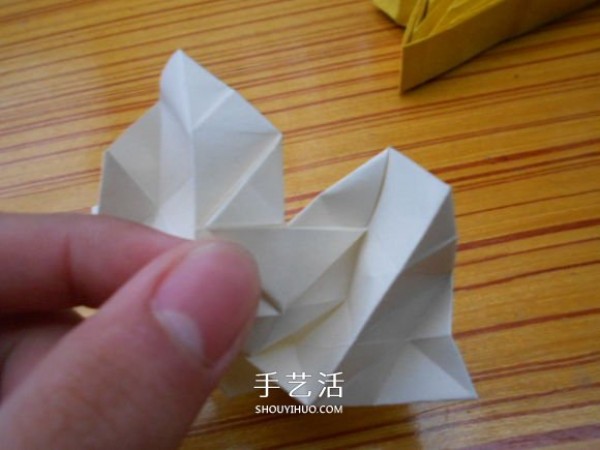 Origami Fukuyama Rose Illustration of Fukuyama Rose Folding Steps