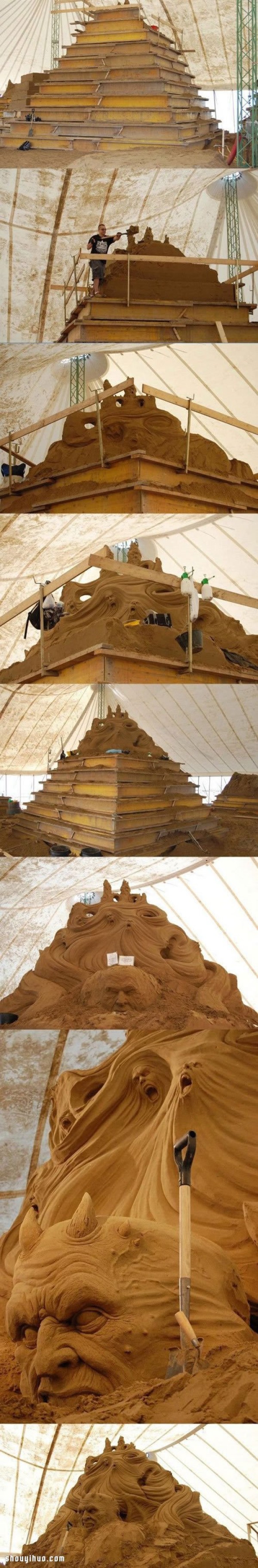 DIY Production Steps for Large Western Devil Sand Sculpture Artwork