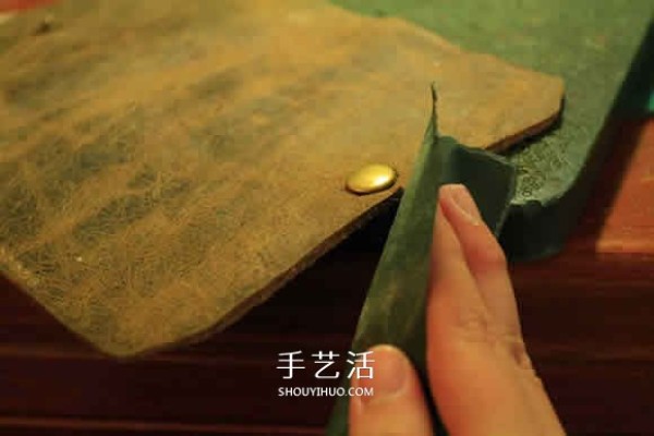 Simple long wallet making tutorial and detailed illustrations of homemade long wallet