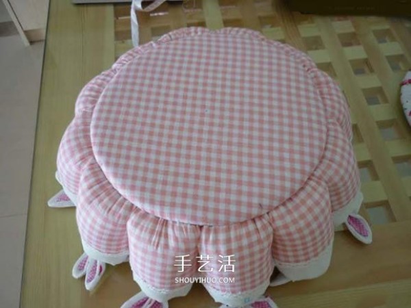 Non-woven cute basket DIY, how to make your own round fabric basket