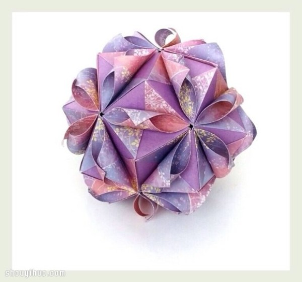 Appreciation of the beautiful handmade origami flower balls (3)