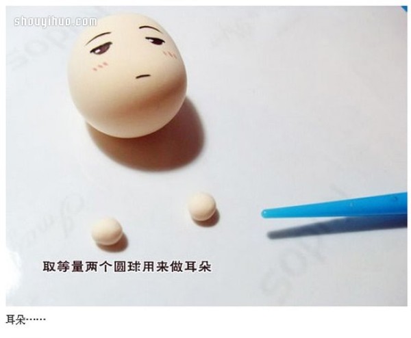 "Gintama" protagonist Gintoki Sakatas doll DIY made from clay