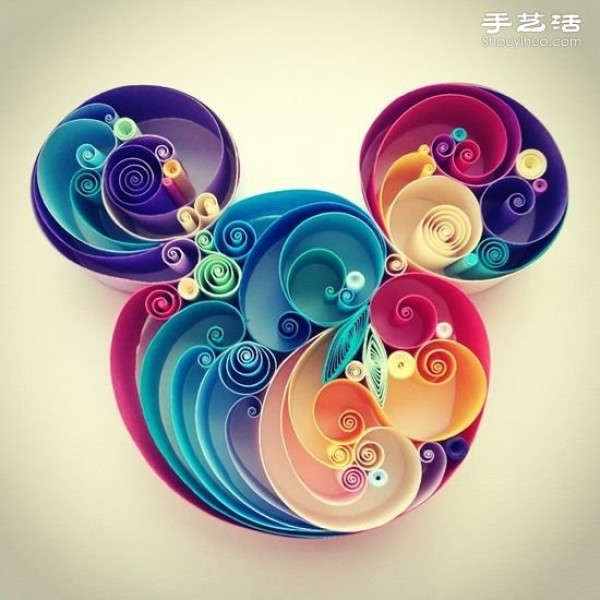 Super beautiful paper quilling painting, aesthetic paper quilling art