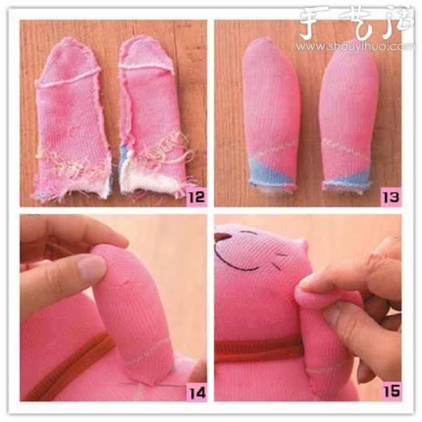 Old socks are transformed into cute lucky cats by DIY