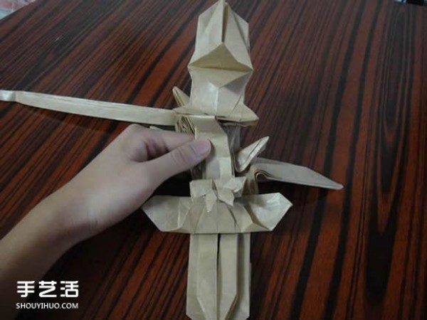 Shagugan no Shana origami illustration anime character Shana origami tutorial