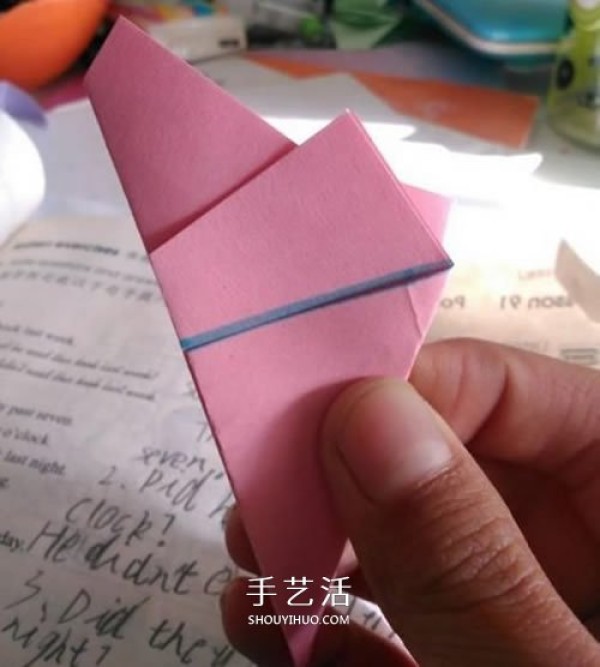 Morning glory origami tutorial with step-by-step instructions on how to fold morning glory