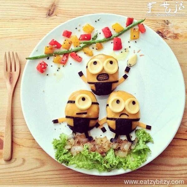 Cartoon pattern food, can you bear to eat it? 