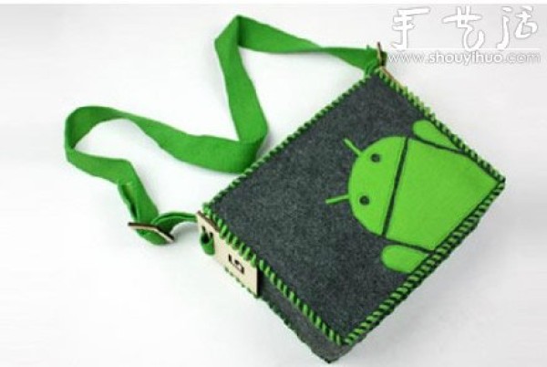 DIY Android Icon Felt Shoulder Bag