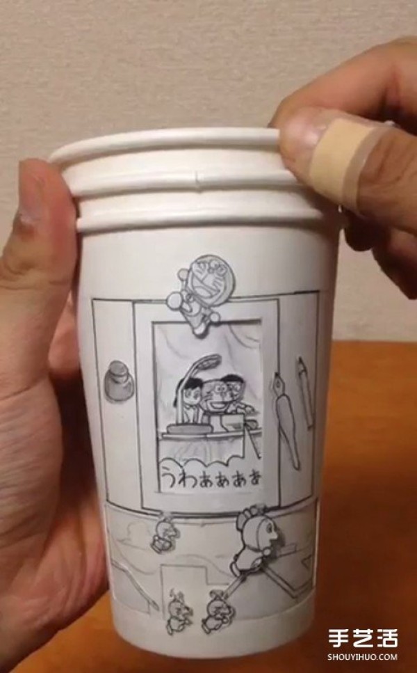 Paper cup DIY super awesome animation, lets take a time machine with Nobita