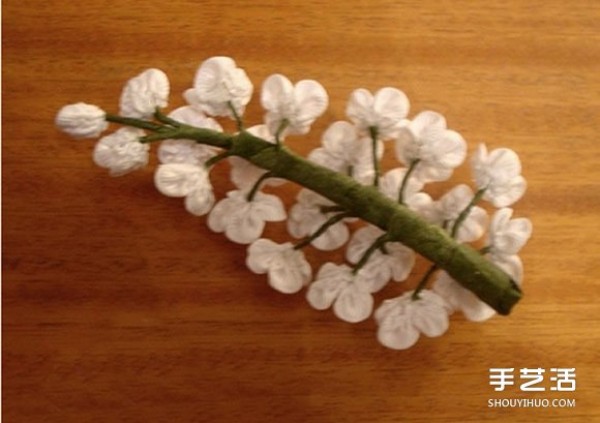 Handmade fabric plum blossom hair accessories DIY non-woven plum blossom hairpin production