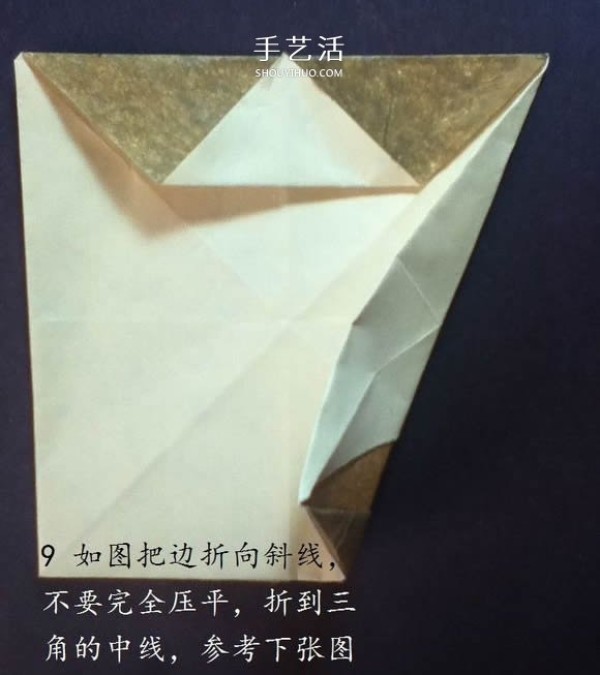 Wear the cat with you!Illustration of the origami method of cat head ring