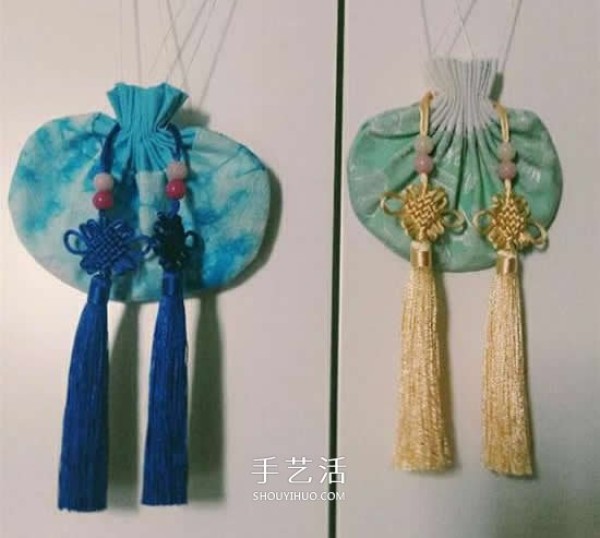 How to make handmade sachets and illustrate how to make fabric sachets for Dragon Boat Festival