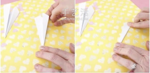 How to make romantic Valentines Day cards by folding paper airplanes