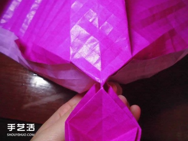 Die Lianhua Love Origami Illustration of Creative Love Origami Step by Step