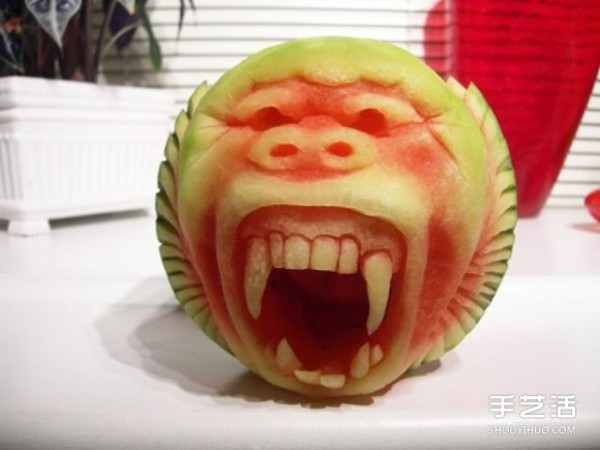 Creative watermelon carving pictures, melon carving and fruit carving works to appreciate