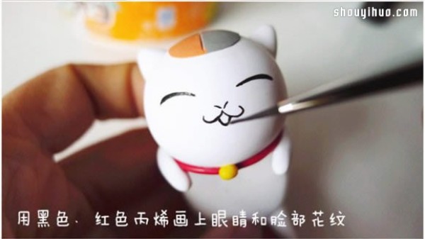 Cute Lucky Cat Soft Clay Doll DIY Handmade Illustrated Tutorial