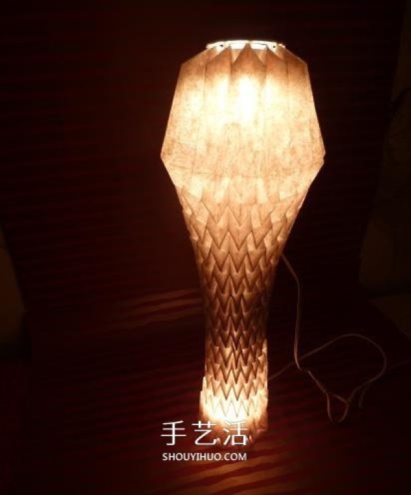 Creative paper lampshade origami method and beautiful lampshade folding diagram and diagram