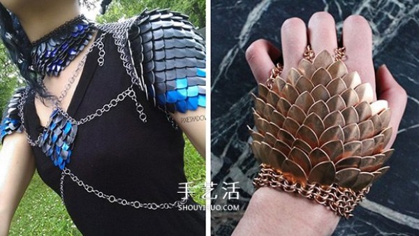 Translate the ideas in your mind into physical products, armor jewelry covered with scales