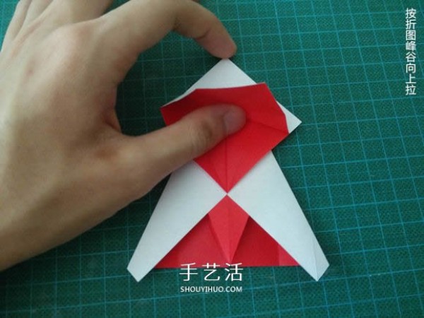 Illustrated tutorial on how to fold the Christmas crane How to fold the Christmas crane