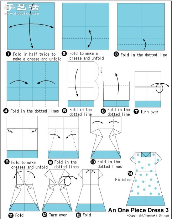 Beautiful Origami Clothes Illustrated Tutorials