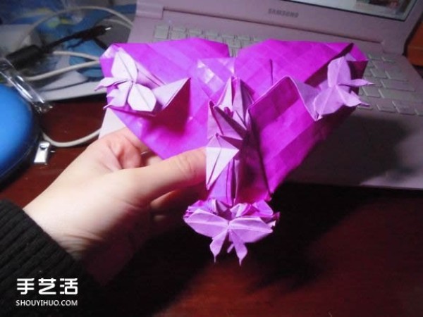 Die Lianhua Love Origami Illustration of Creative Love Origami Step by Step