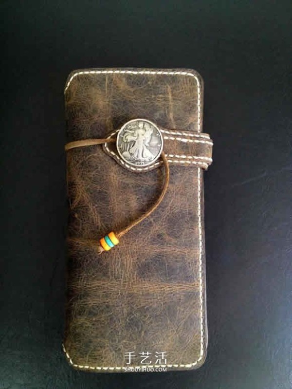 Simple long wallet making tutorial and detailed illustrations of homemade long wallet