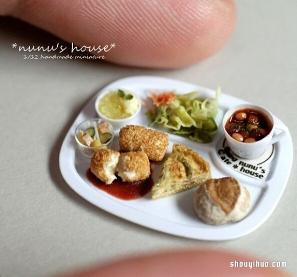 Its hard to tell the real thing from the fake! Polymer clay DIY exquisite miniature food model