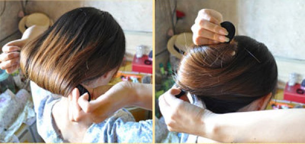 Simple and quick DIY Dami style hair