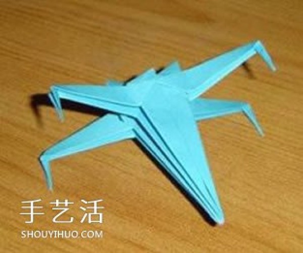 X-Wing Fighter Origami How to Fold X-Wing Fighter Illustration