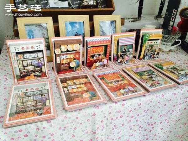 The design and production of retro-style three-dimensional postcards with full Chaoshan flavor