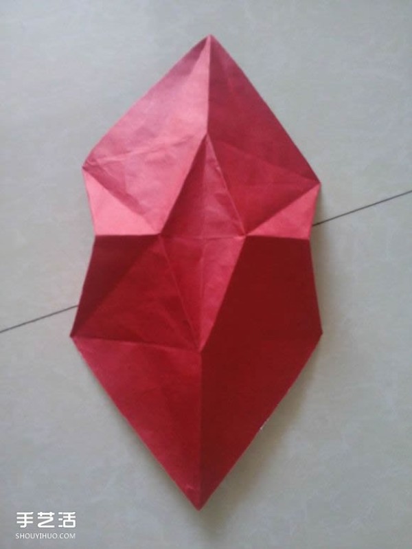 IfHe Origami Three-dimensional Fox Handmade Fox Origami Method Illustration