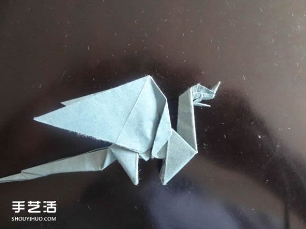 Western Dragon Origami Tutorial Illustrated How to Origami a Winged Dragon