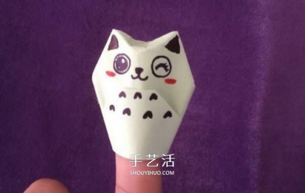 Simple origami small animal hand puppets make cute cat hand puppets