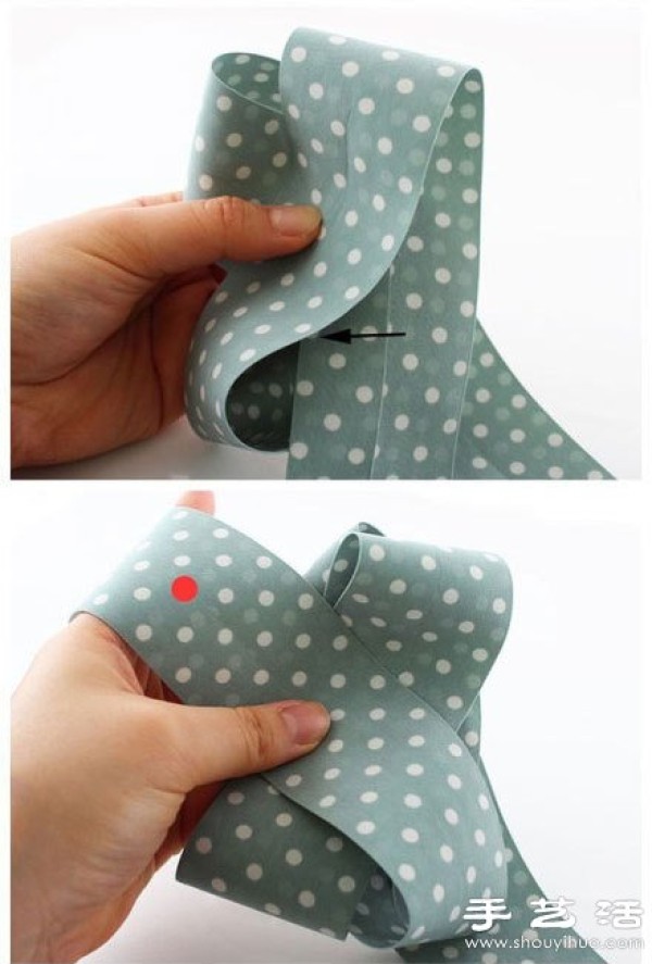 DIY bow hair clip illustration tutorial