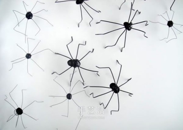 Halloween spider note holder DIY cute little spider made with iron wire