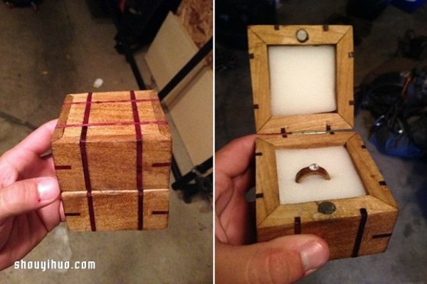 Make your own rings and ring boxes to propose to your girlfriend while rock climbing