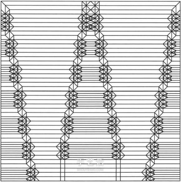 The origami method of shark mouth, step by step diagram of how to fold the sharks mouth