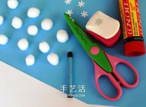 Beautiful New Year Snow Scenery Greeting Card DIY Handmade Winter Greeting Card Making Method