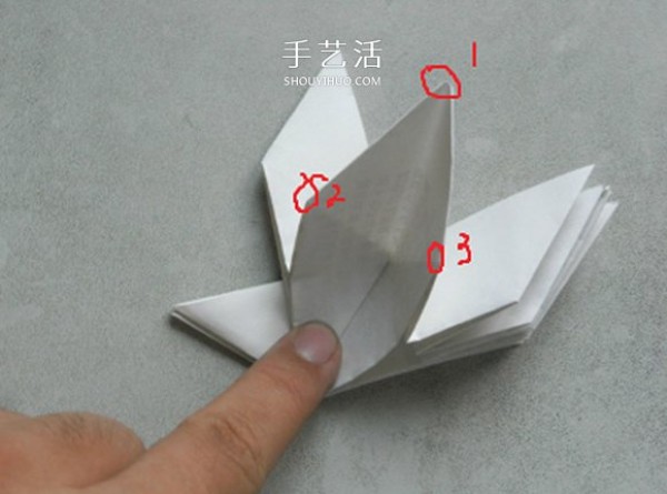 The origami method of a biplane, the step-by-step diagram of how to fold a biplane