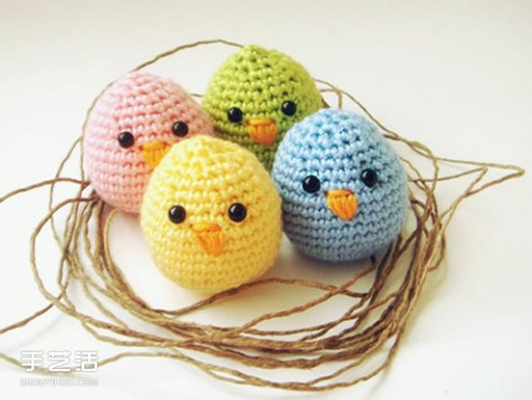 Cute crochet doll pictures, handmade crocheted small animal works