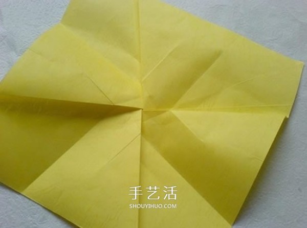 Detailed PT rose folding diagram and handmade PT rose origami tutorial