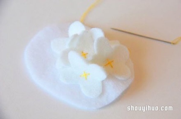 Fabric flower hairbands and hairpins to make Korean-style flowered hairbands and hairpins DIY