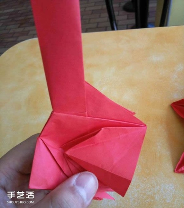 Super complex dog origami method illustrated with plastic surgery steps