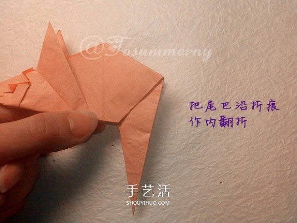 How to make origami mice with illustrations and steps for folding a three-dimensional mouse