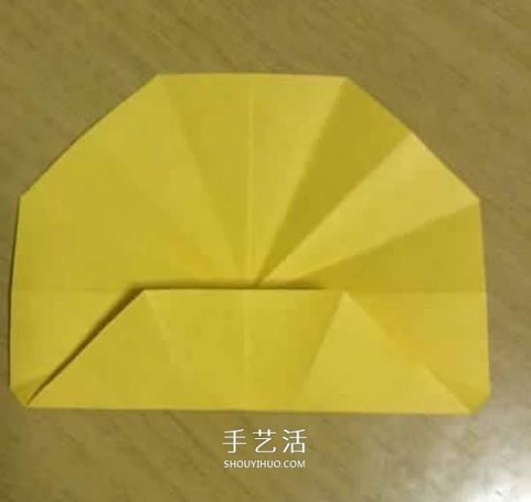 Sunflower origami step-by-step illustration, detailed origamiSunflower method