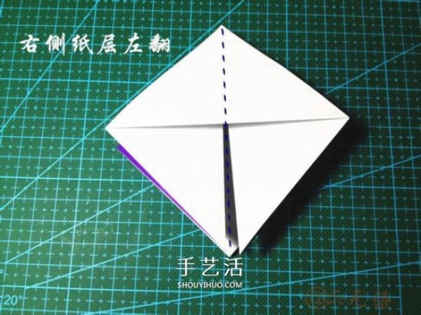 The folding method of a three-dimensional carIllustration of folding method of handmade origami car