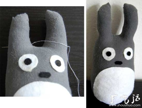 cotton socks cleverly transformed into handmade DIY chinchilla dolls