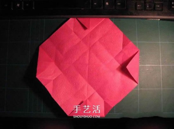 GG Rose Folding Illustration Beautiful and Detailed Rose Origami